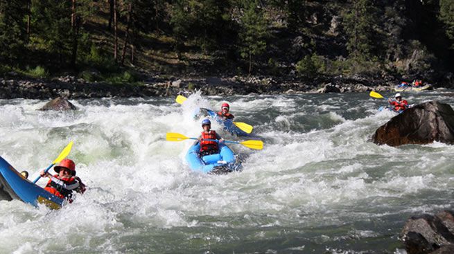 Kayaking on the Main Salmon River