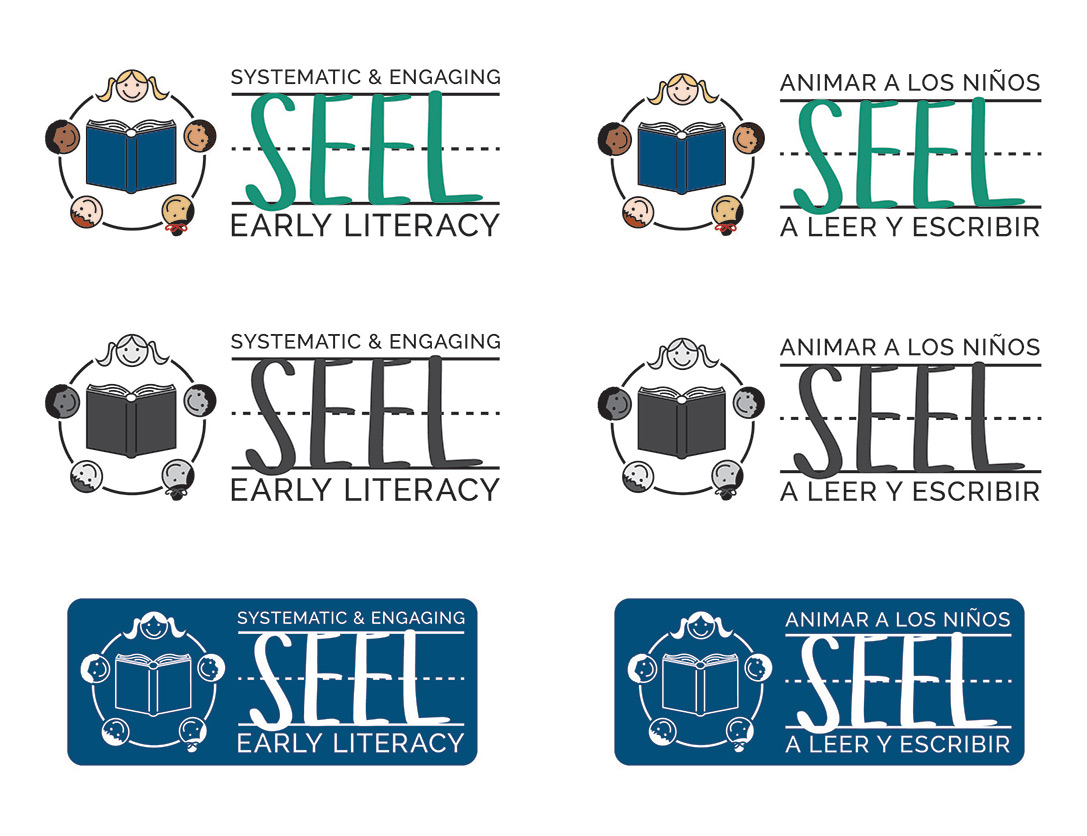 English and Spanish SEEL logos
