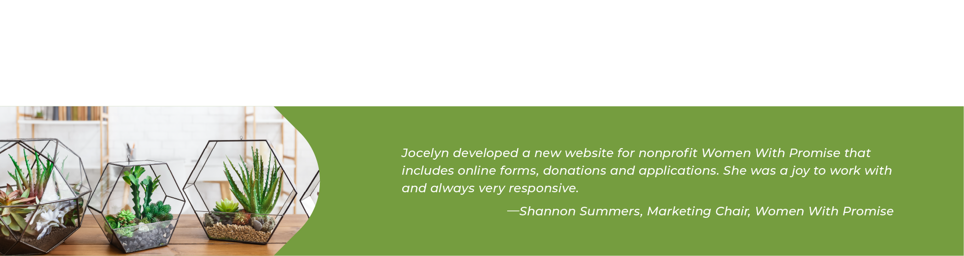 Testimonial for JT Design, LLC