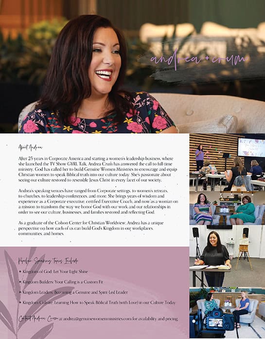 Andrea Crum speaker flyer 1
