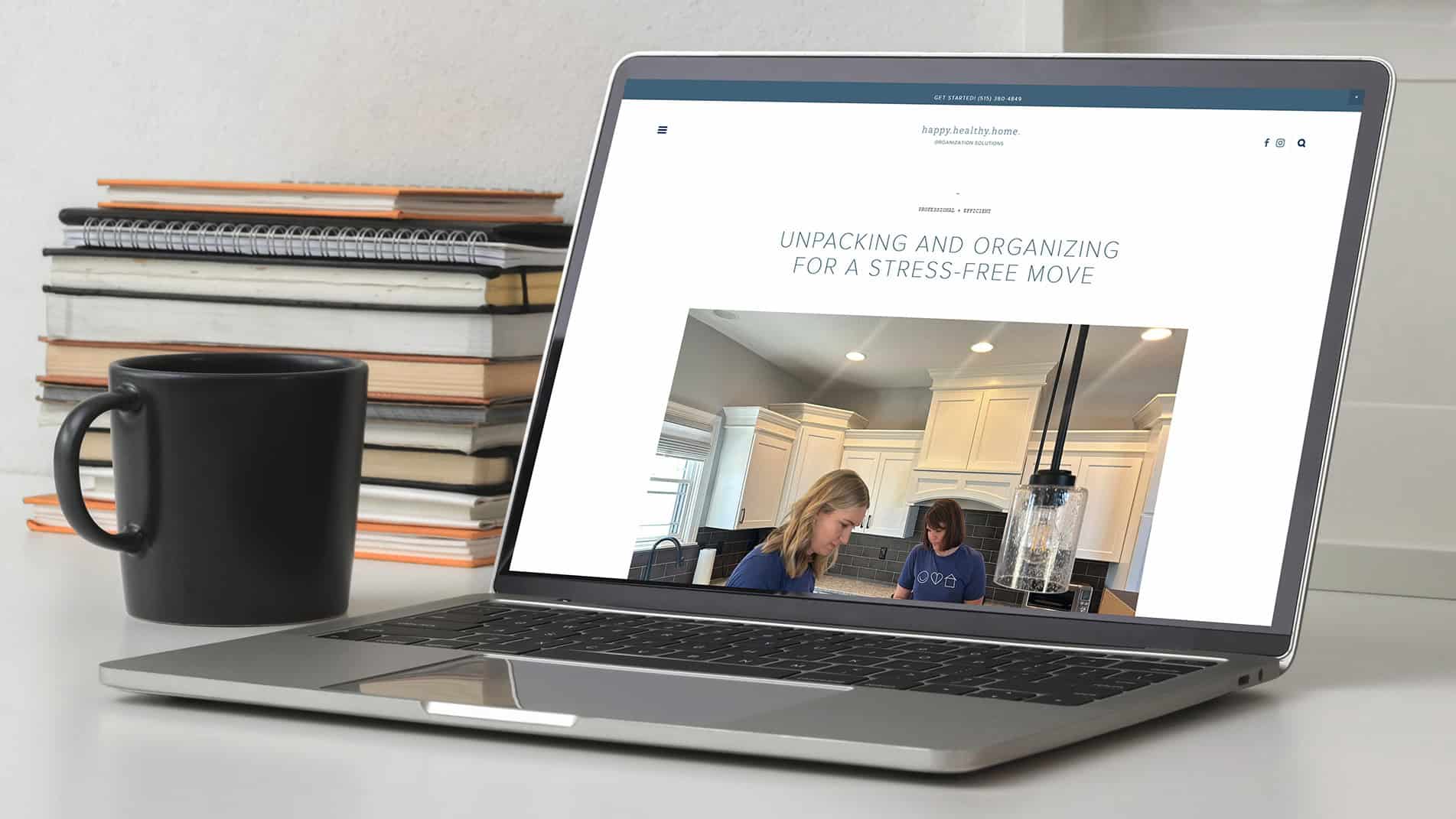 Happy.Healthy.Home website content update mockup