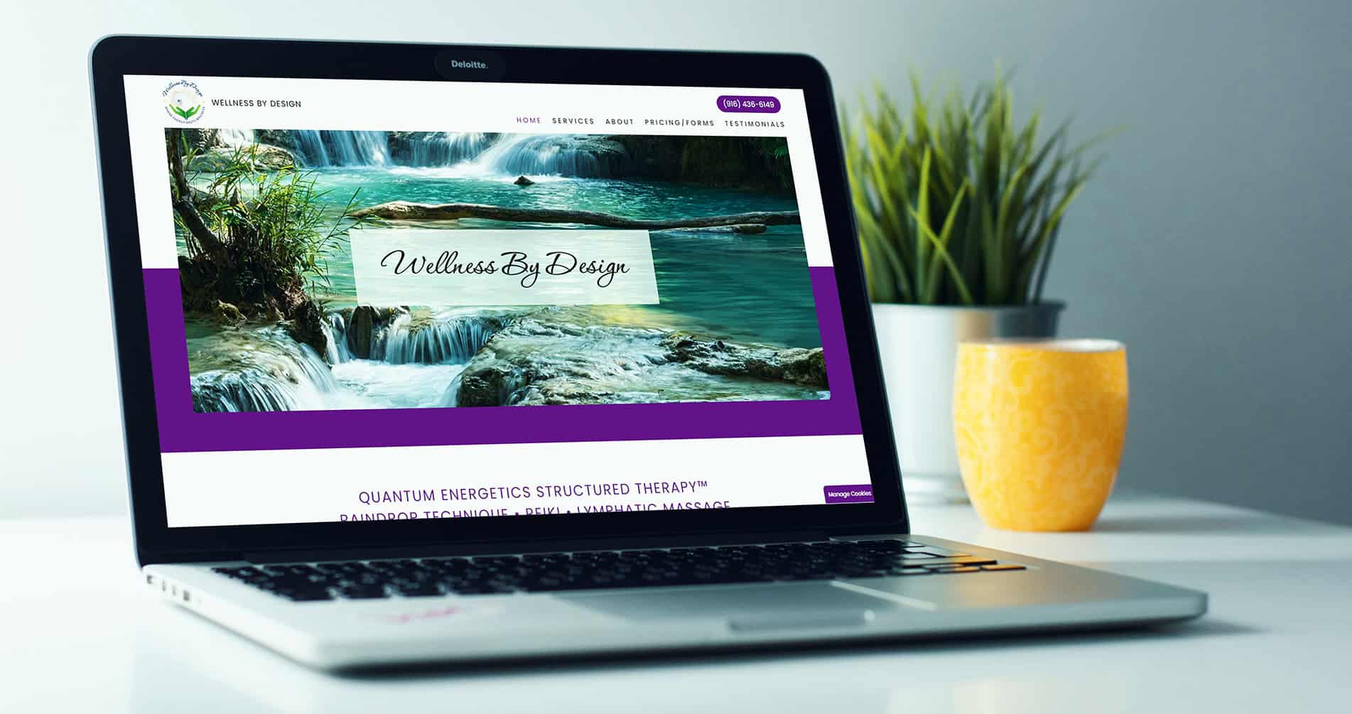Wellness By Design website mockup