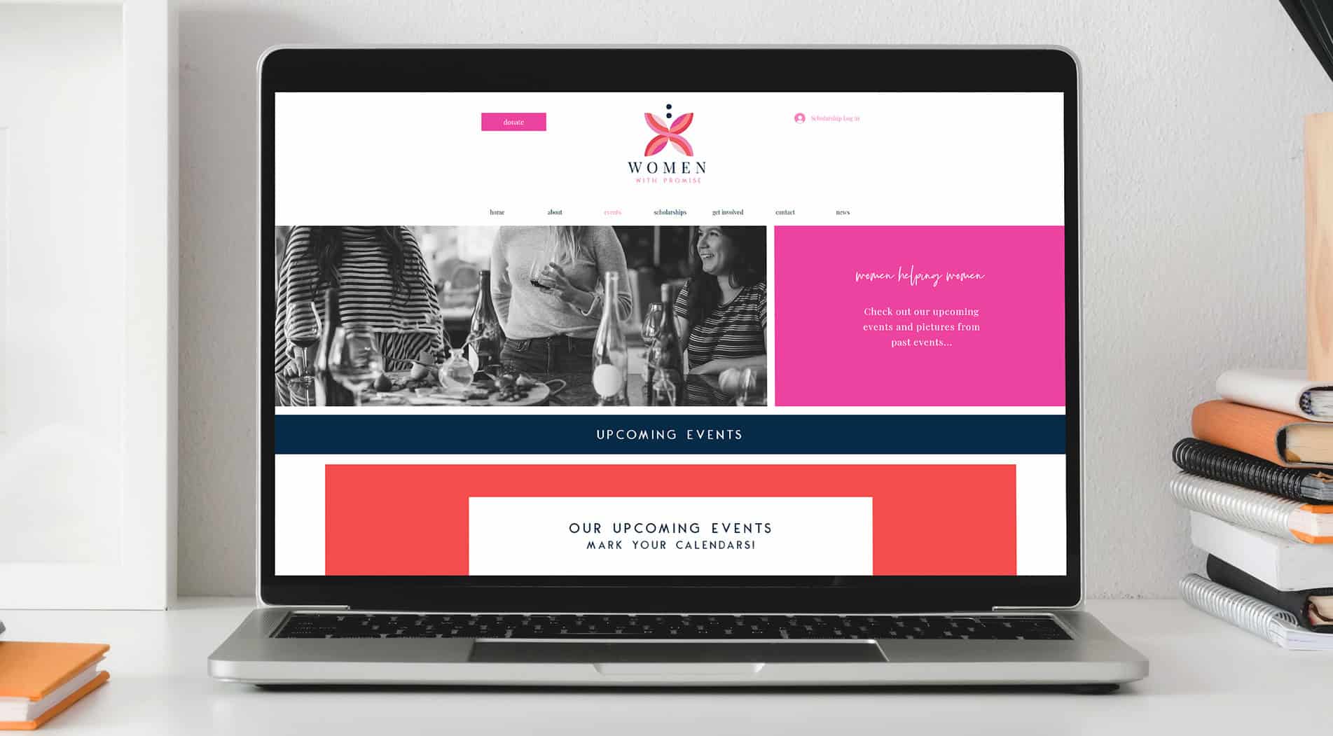 Women With Promise website content update mockup